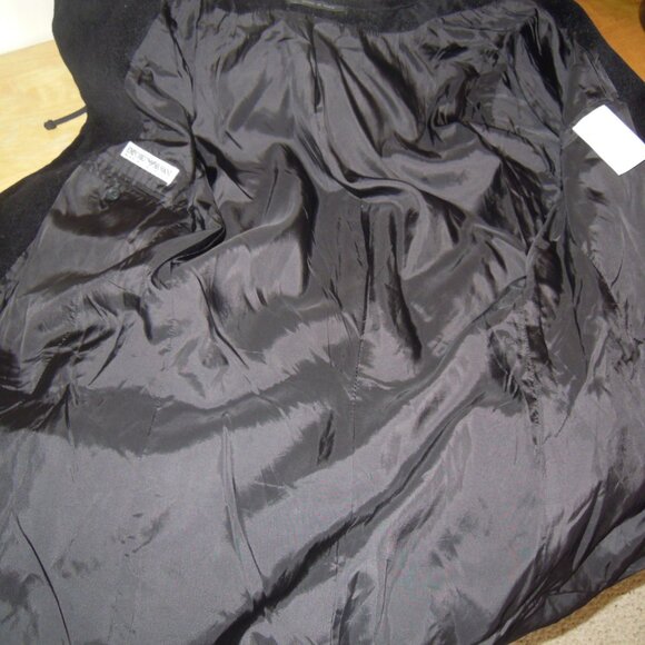 Emporio Giorgio Armani Vintage Black Blazer Jacket Hoodie Unisex Italy Sz 48 - Picture 11 of 11